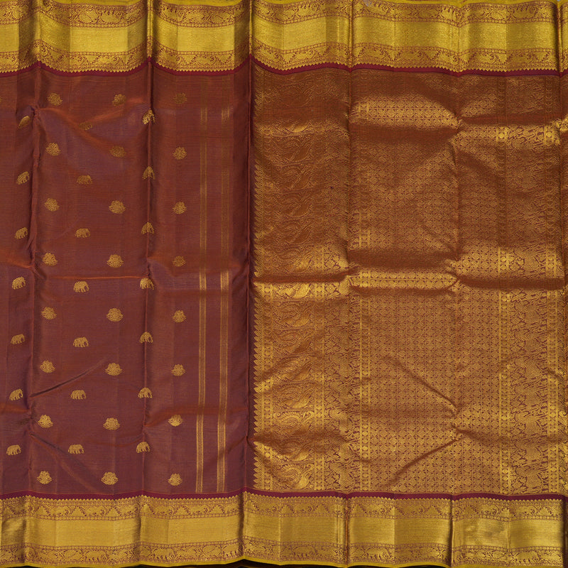 Hayagrivas Handloom Maroon Kanjivaram Silk Saree BE639-SBS