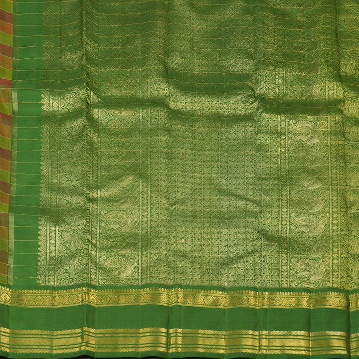 Hayagrivas Handloom Kanjivaram Multicolor Silk Saree  BE64-SBS