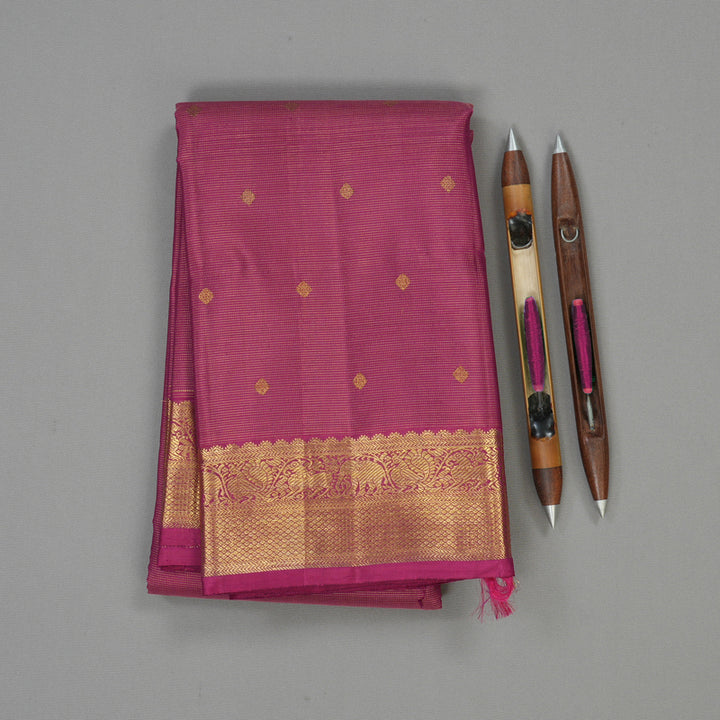 Hayagrivas Handloom Magenta Pink Kanjivaram Silk Saree BE640-SBS