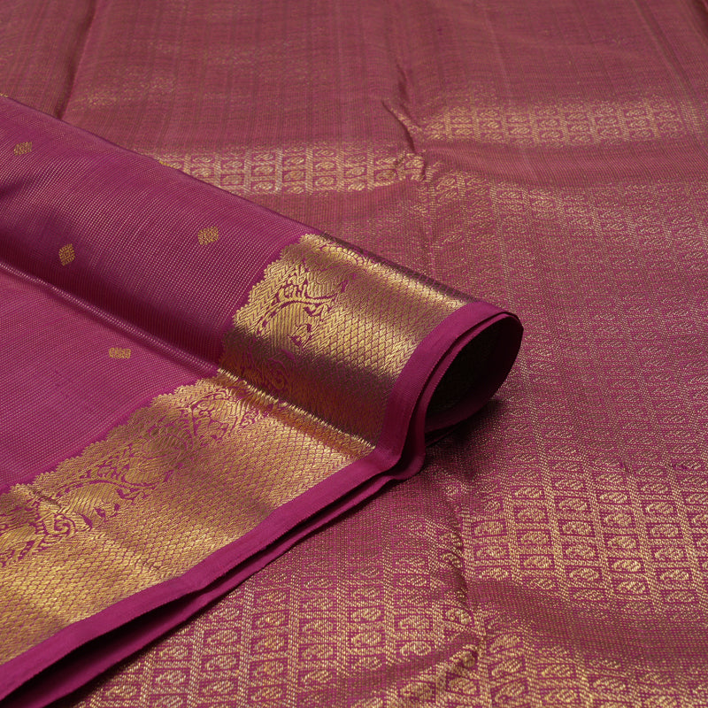 Hayagrivas Handloom Magenta Pink Kanjivaram Silk Saree BE640-SBS