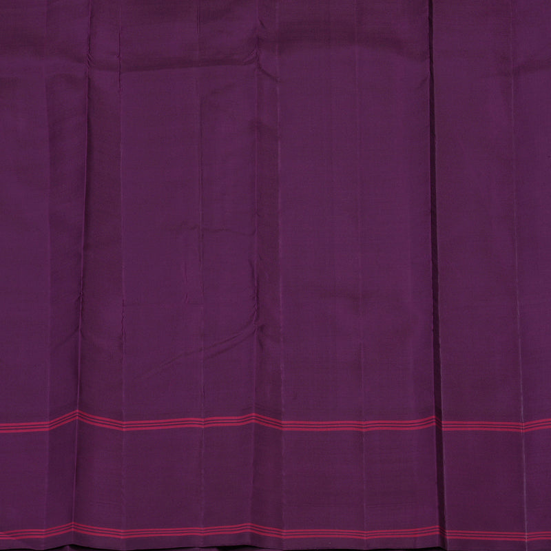 Hayagrivas Handloom Mehandi Green Kanjivaram Silk Saree with Purple border BE641-SBS