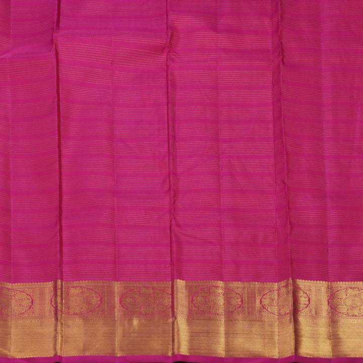 Hayagrivas Handloom Rani Pink Kanjivaram Silk Saree BE643-SBS
