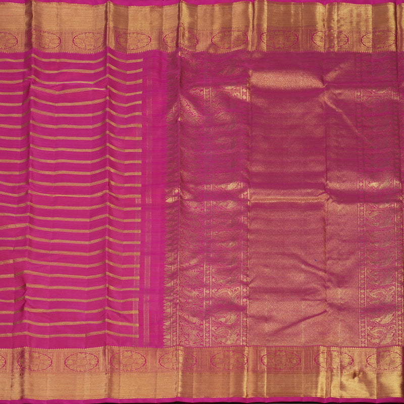 Hayagrivas Handloom Rani Pink Kanjivaram Silk Saree BE643-SBS