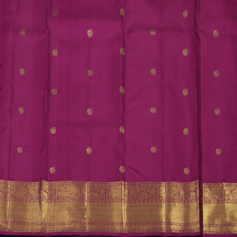Hayagrivas Handloom Magenta Kanjivaram Silk Saree BE645-SBS