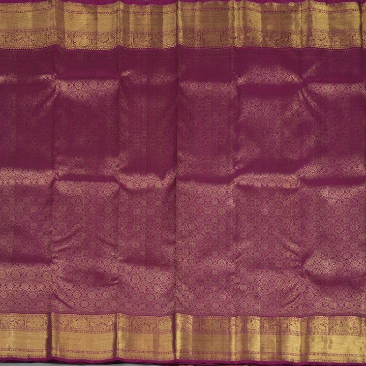Hayagrivas Handloom Magenta Kanjivaram Silk Saree BE645-SBS
