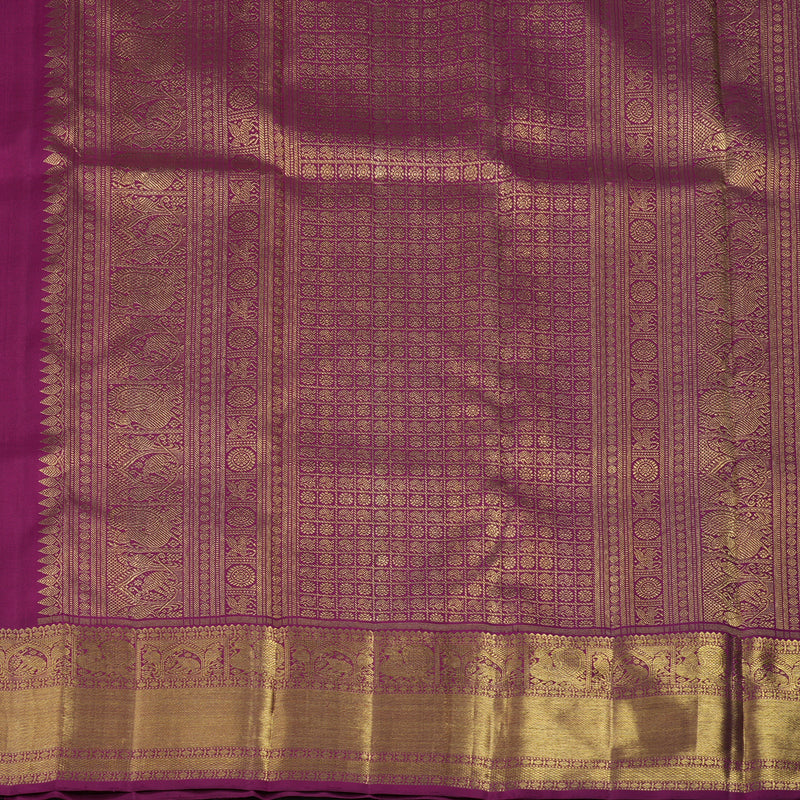 Hayagrivas Handloom Magenta Kanjivaram Silk Saree BE645-SBS