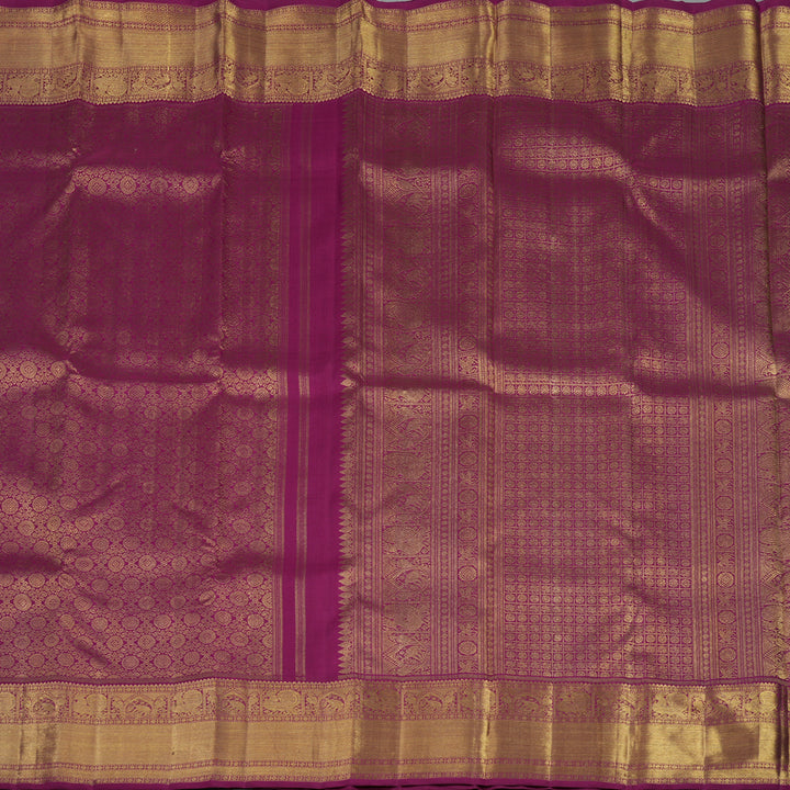 Hayagrivas Handloom Magenta Kanjivaram Silk Saree BE645-SBS