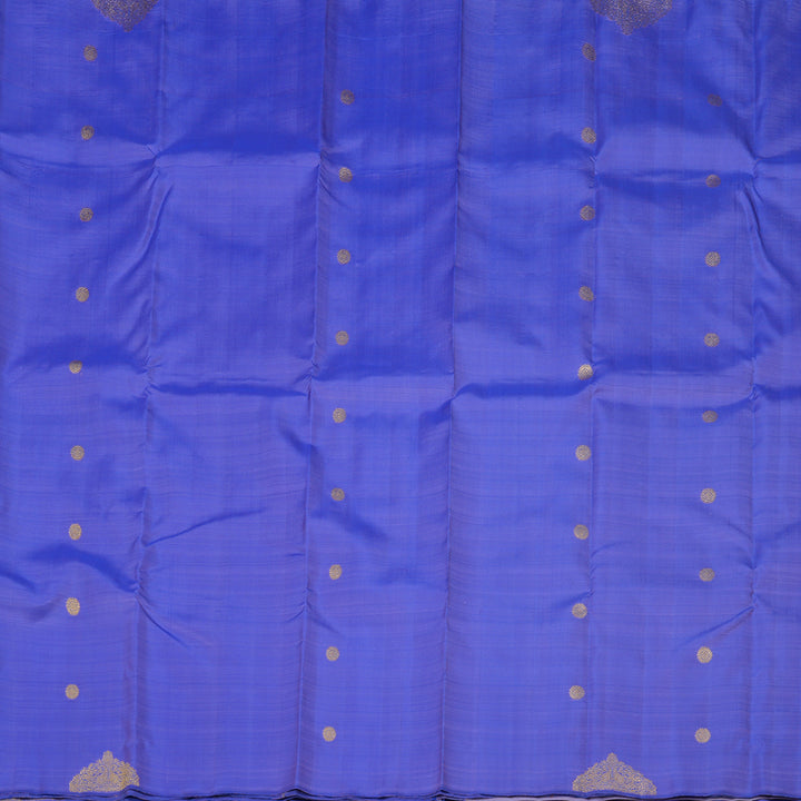 Hayagrivas Handloom Purple-Blue Kanjivaram Silk Saree BE649-SBS