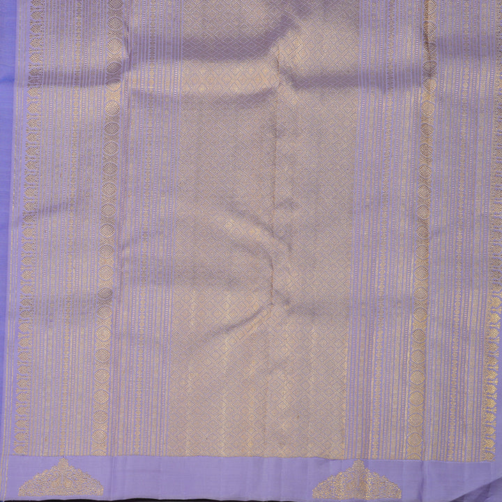 Hayagrivas Handloom Purple-Blue Kanjivaram Silk Saree BE649-SBS