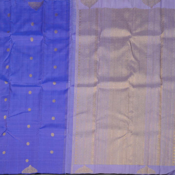 Hayagrivas Handloom Purple-Blue Kanjivaram Silk Saree BE649-SBS