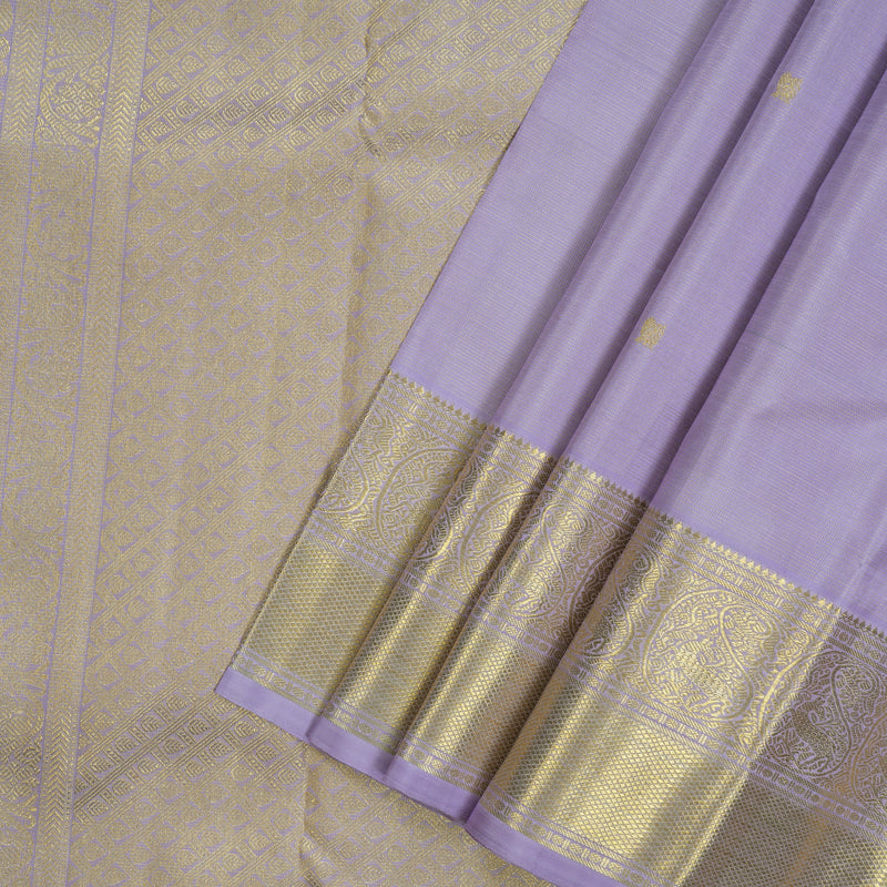 Hayagrivas Handloom Lavendar Kanjivaram Silk Saree BE651-SBS
