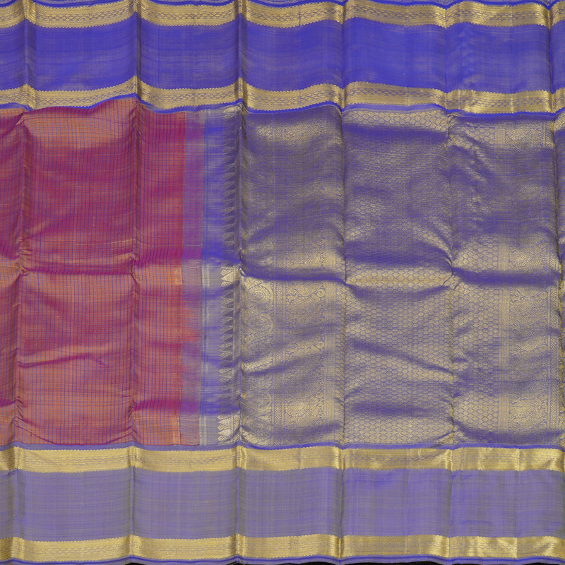 Hayagrivas Handloom Manthalir Kanjivaram Silk Saree with Purple Border BE655-SBS