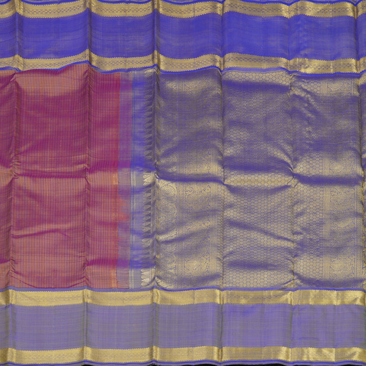 Hayagrivas Handloom Manthalir Kanjivaram Silk Saree with Purple Border BE655-SBS