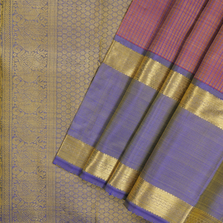 Hayagrivas Handloom Manthalir Kanjivaram Silk Saree with Purple Border BE655-SBS