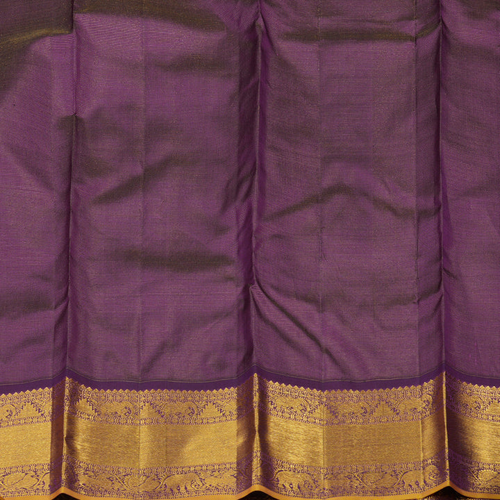 Hayagrivas Handloom Deep Violet Kanjivaram Silk Saree BE657-SBS