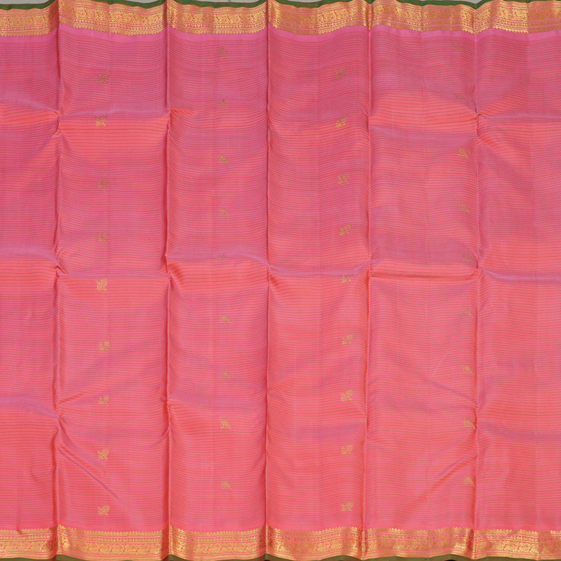 Hayagrivas Handloom Rose Pink Kanjivaram Silk Saree BE642-SBS