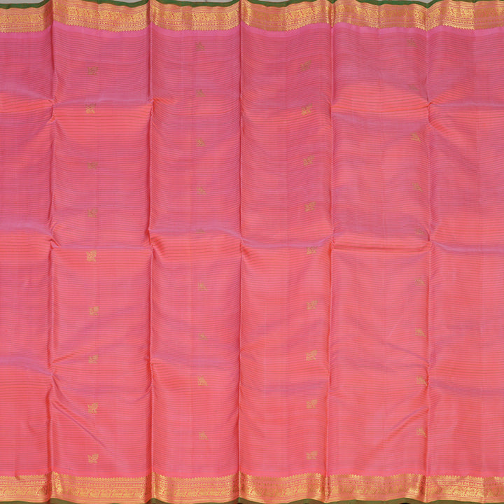 Hayagrivas Handloom Rose Pink Kanjivaram Silk Saree BE642-SBS