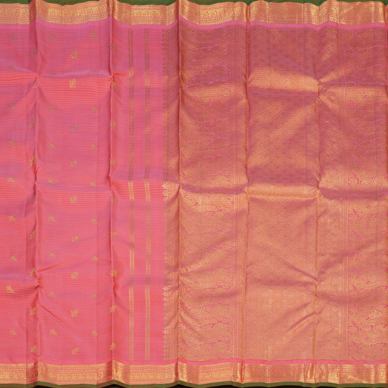 Hayagrivas Handloom Rose Pink Kanjivaram Silk Saree BE642-SBS