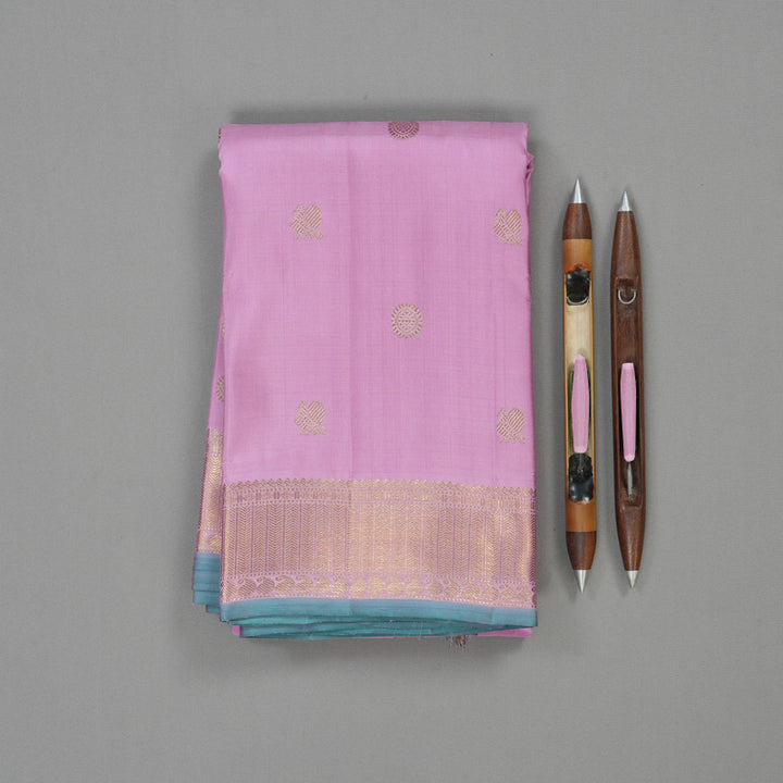 Hayagrivas Handloom Lotus Pink Kanjivaram Silk Saree BE670-SBS