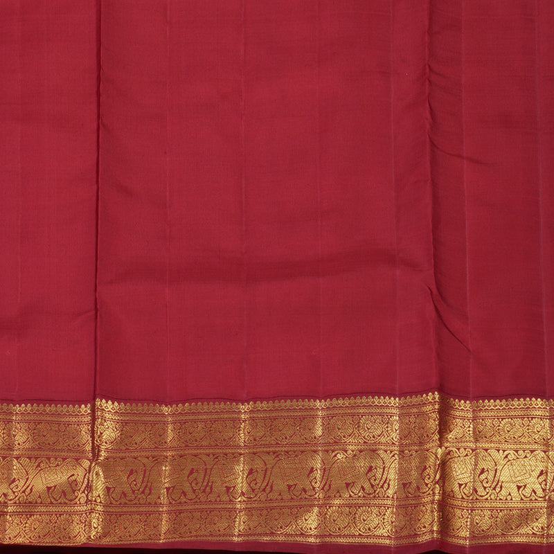 Hayagrivas Handloom Yellow Ten Yards Silk Madisar with Ganga Jamuna Border BE676-SBS