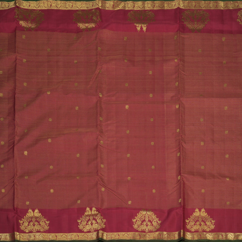 Hayagrivas Handloom Maroon Ten Yards Silk Madisar BE677-SBS