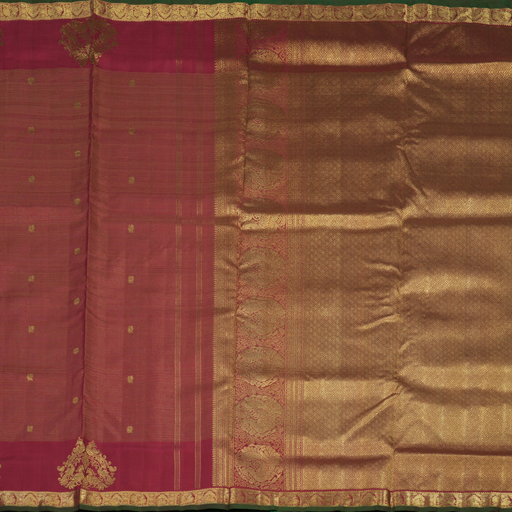 Hayagrivas Handloom Maroon Ten Yards Silk Madisar BE677-SBS