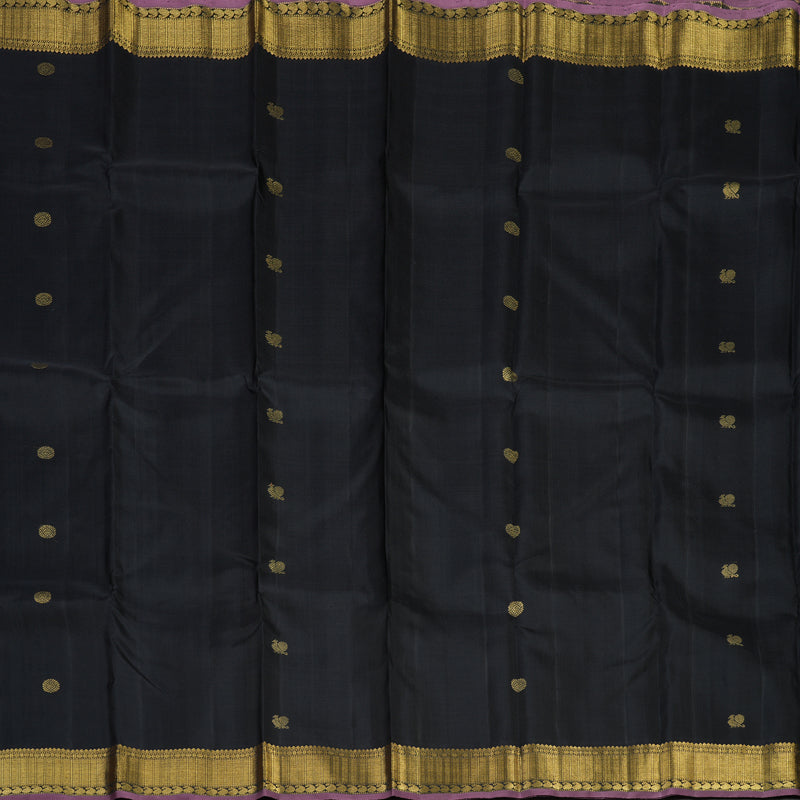 Hayagrivas Handloom Black Kanjivaram Silk Saree BE688-SBS