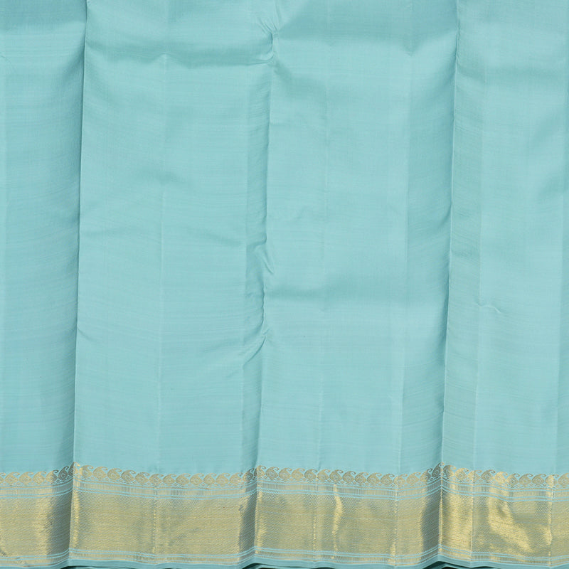 Hayagrivas Handloom Powder Blue Kanjivaram Silk Saree BE691-SBS