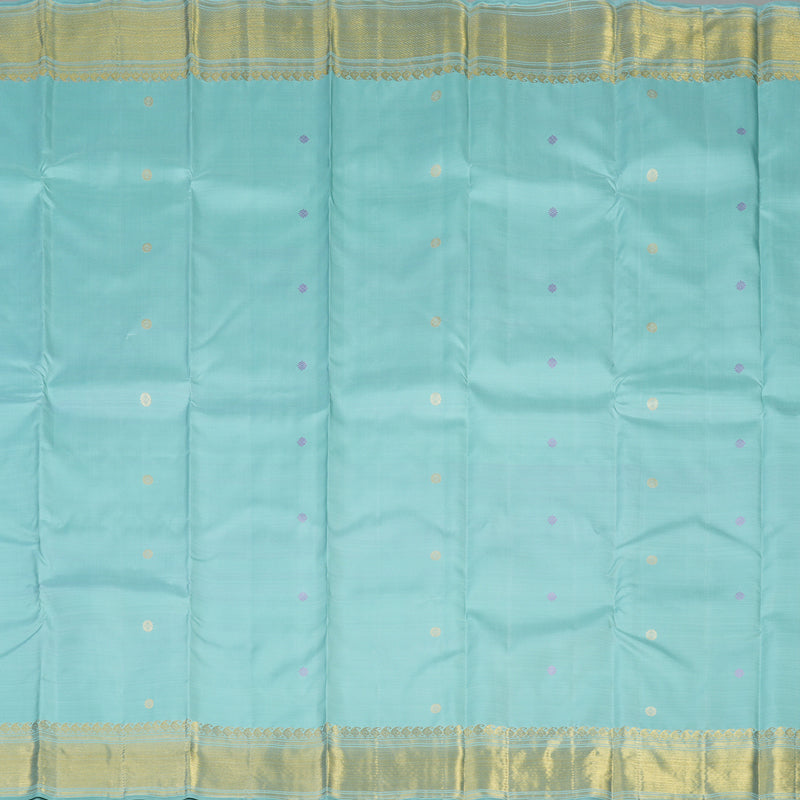Hayagrivas Handloom Powder Blue Kanjivaram Silk Saree BE691-SBS