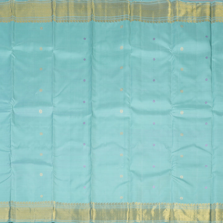 Hayagrivas Handloom Powder Blue Kanjivaram Silk Saree BE691-SBS