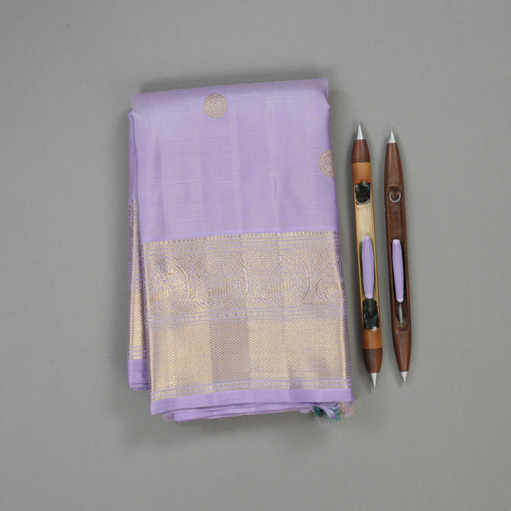 Hayagrivas Handloom Lilac Kanjivaram Silk Saree BE693-SBS