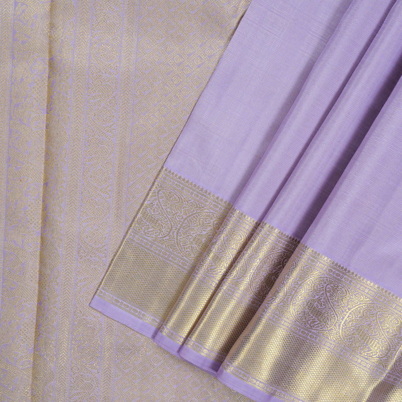 Hayagrivas Handloom Lilac Kanjivaram Silk Saree BE693-SBS