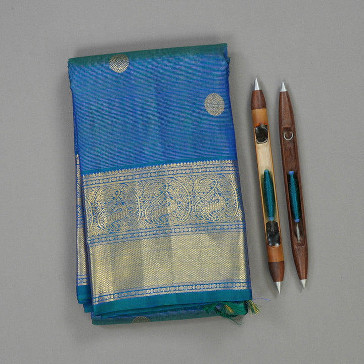 Hayagrivas Handloom Mayilkazhuthu Kanjivaram Silk Saree BE694-SBS