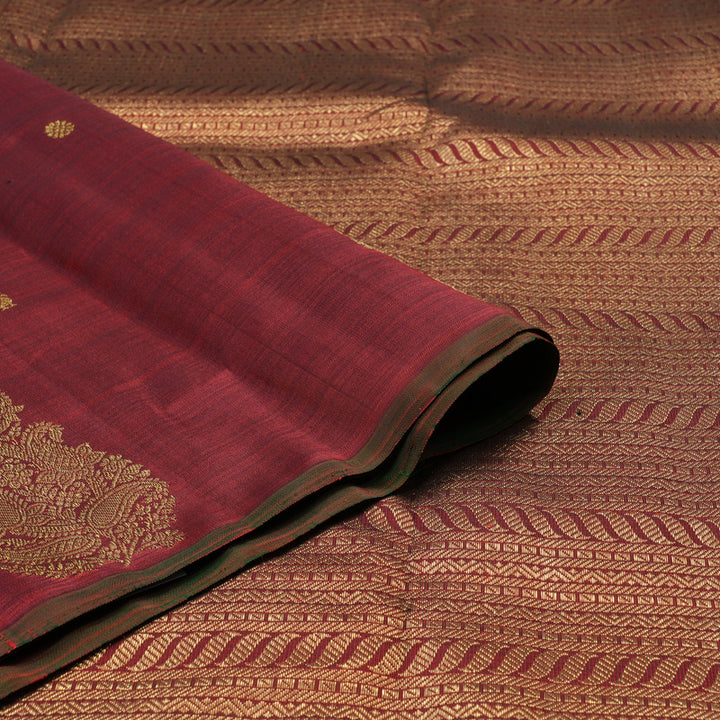 Hayagrivas Handloom Araku Maroon Kanjivaram Silk Saree BE695-SBS