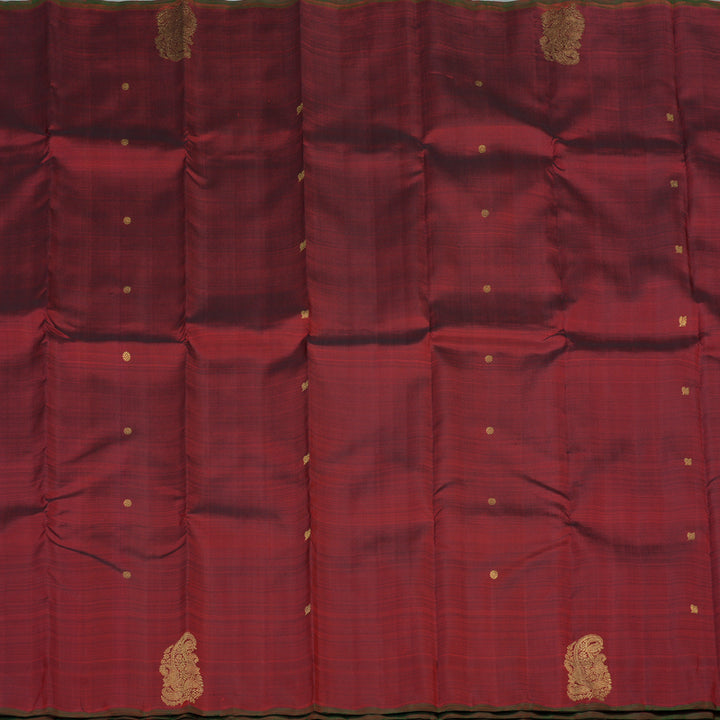 Hayagrivas Handloom Araku Maroon Kanjivaram Silk Saree BE695-SBS