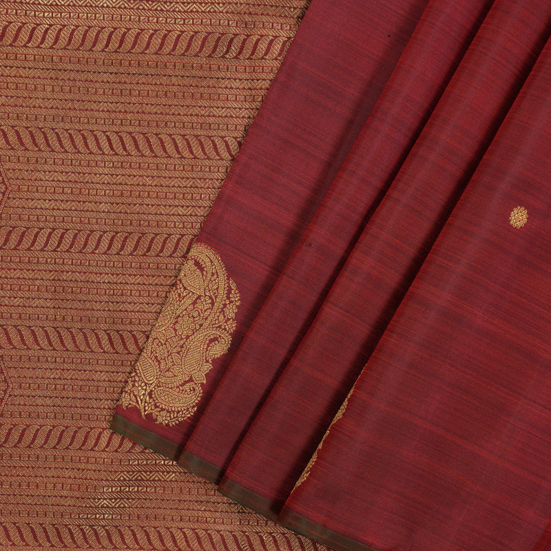 Hayagrivas Handloom Araku Maroon Kanjivaram Silk Saree BE695-SBS