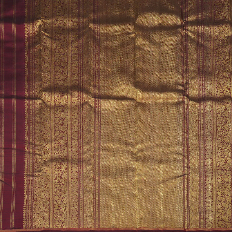 Hayagrivas Handloom Araku Maroon Kanjivaram Silk Saree BE699-SBS