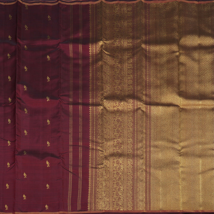 Hayagrivas Handloom Araku Maroon Kanjivaram Silk Saree BE699-SBS