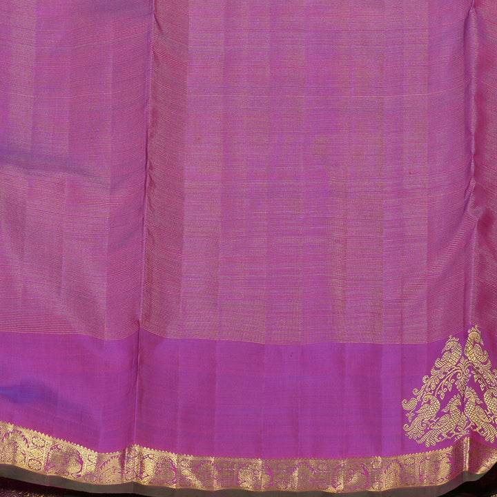 Hayagrivas Handloom Purple Ten Yards Silk Madisar BE702-SBS
