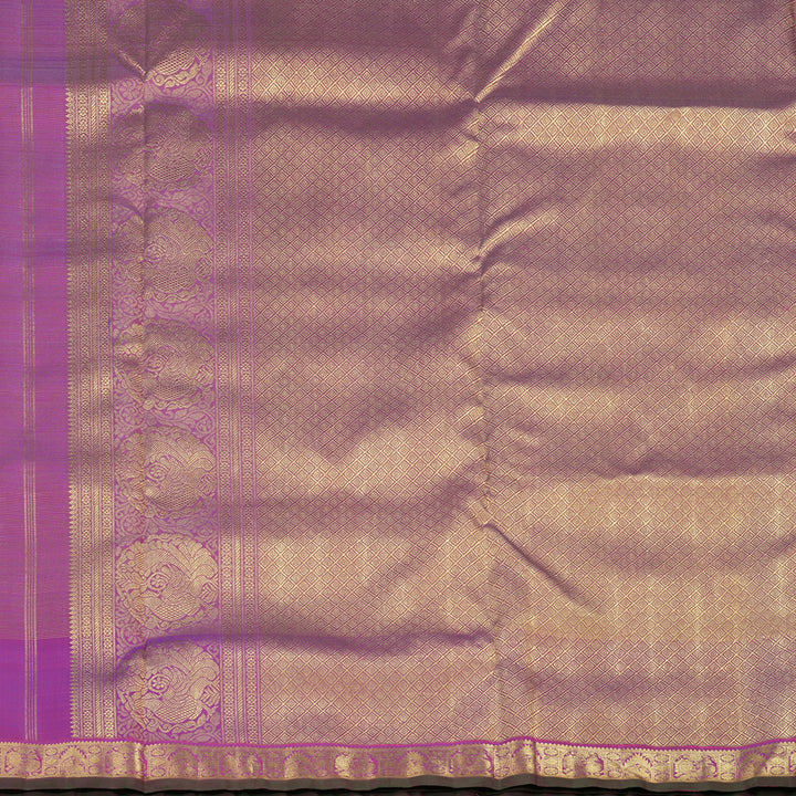 Hayagrivas Handloom Purple Ten Yards Silk Madisar BE702-SBS