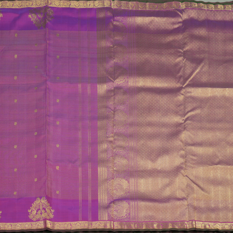Hayagrivas Handloom Purple Ten Yards Silk Madisar BE702-SBS
