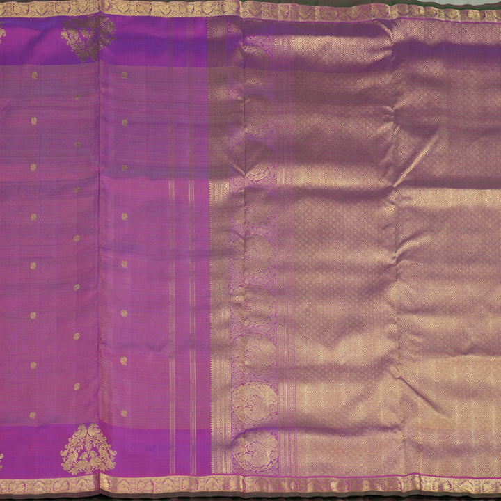 Hayagrivas Handloom Purple Ten Yards Silk Madisar BE702-SBS