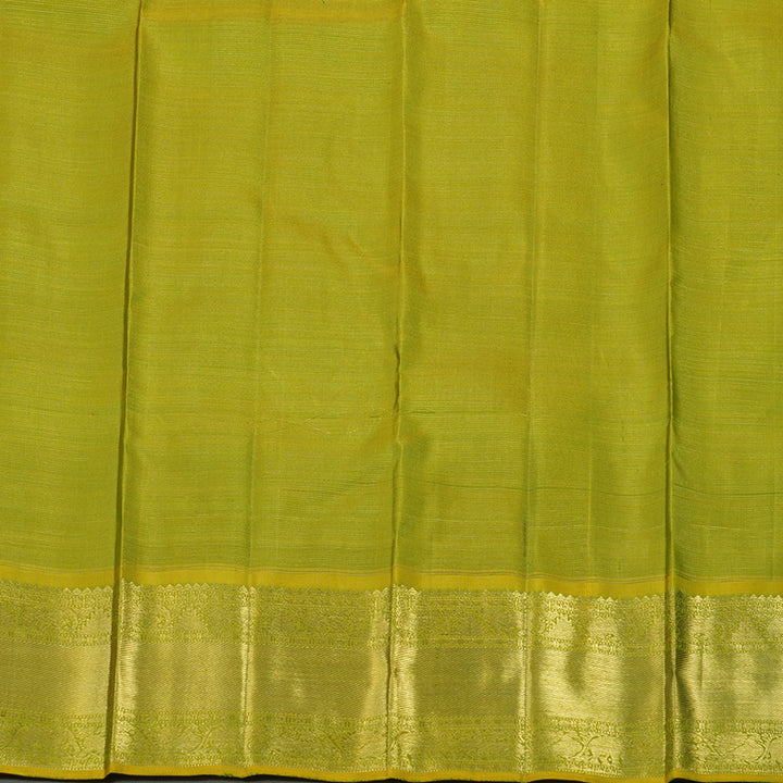 Hayagrivas Handloom Parrot Green Kanjivaram Silk Saree BE706-SBS
