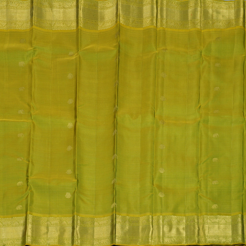Hayagrivas Handloom Parrot Green Kanjivaram Silk Saree BE706-SBS