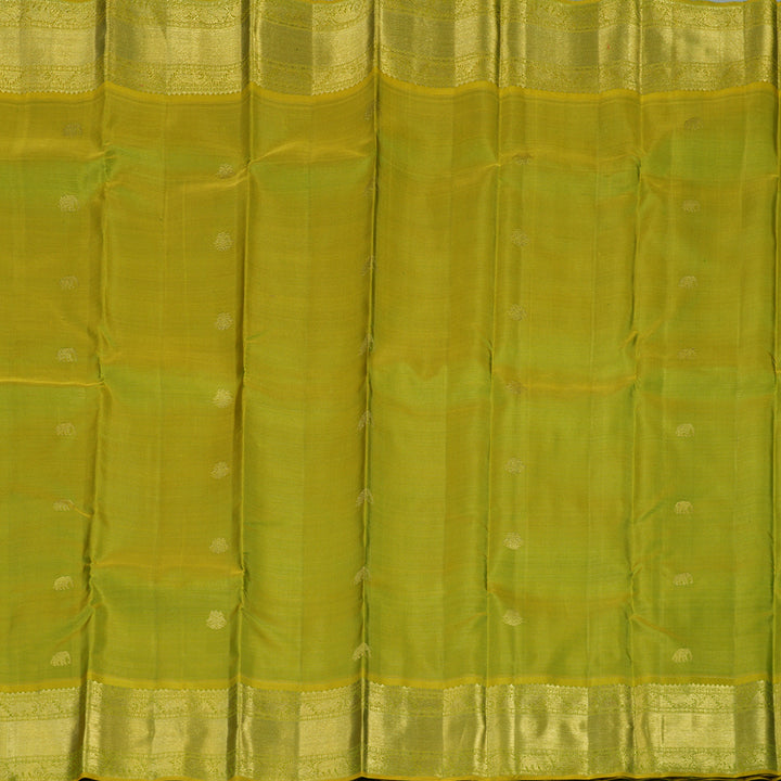 Hayagrivas Handloom Parrot Green Kanjivaram Silk Saree BE706-SBS