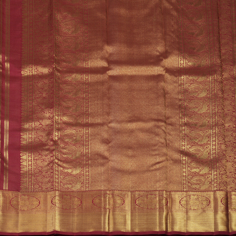 Hayagrivas Handloom Maroon Kanjivaram Silk Saree BE708-SBS