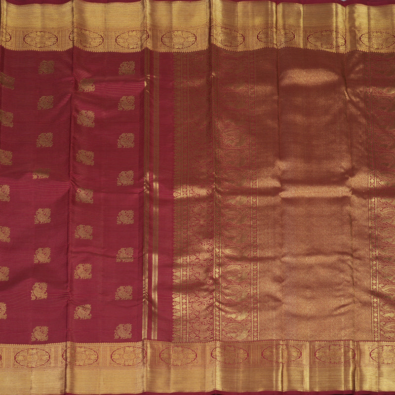 Hayagrivas Handloom Maroon Kanjivaram Silk Saree BE708-SBS