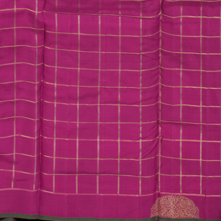 Hayagrivas Handloom Multicolour Checks Ten Yards Silk Saree BE711-SBS