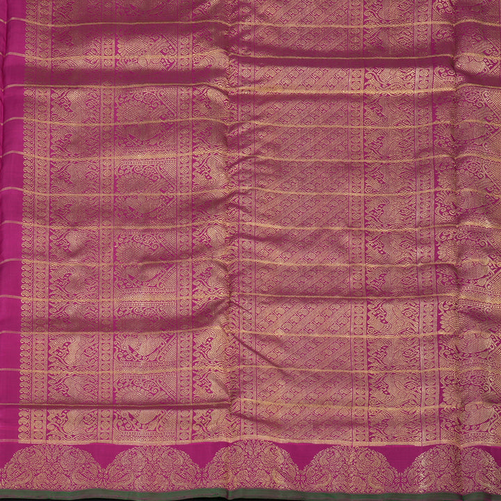 Hayagrivas Handloom Multicolour Checks Ten Yards Silk Saree BE711-SBS