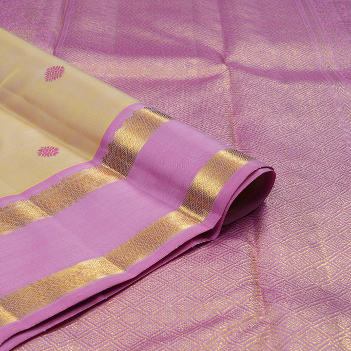 Hayagrivas Handloom Sandal Kanjivaram Silk Saree with Rose Pink Border BE716-SBS